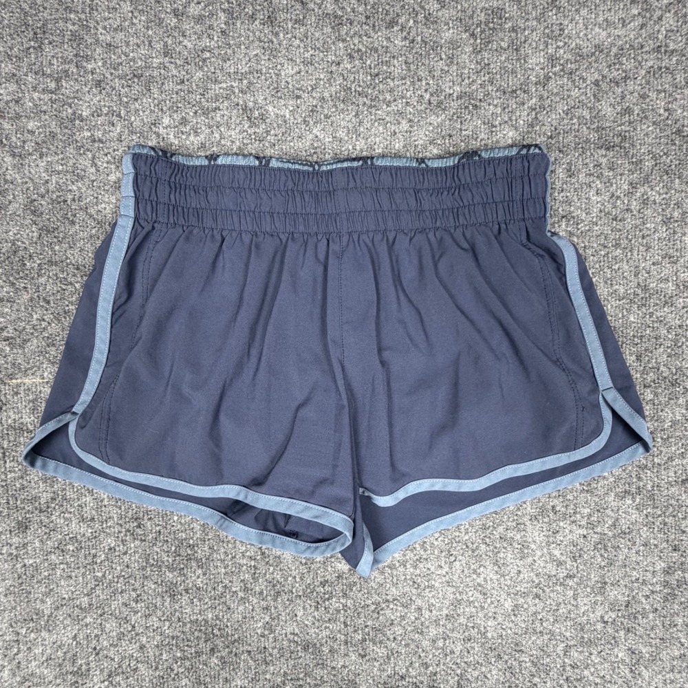Brooks Womens Equilibrium Technology Running Shorts Navy Blue Size M Athletic